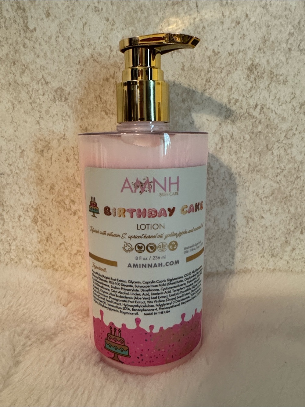 Birthday Cake Lotion - Pink Scented Body Lotion